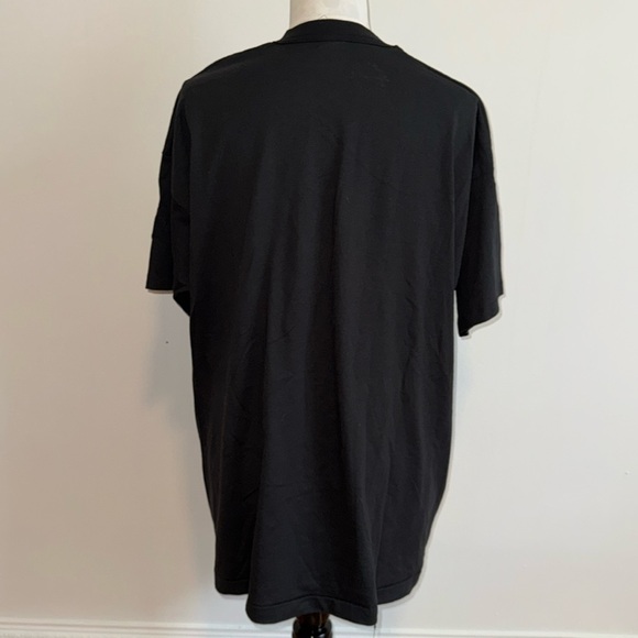 Fruit of the Loom BEST Cotton Black Unisex Dalmatian Short Sleeve Tee - Picture 4 of 7